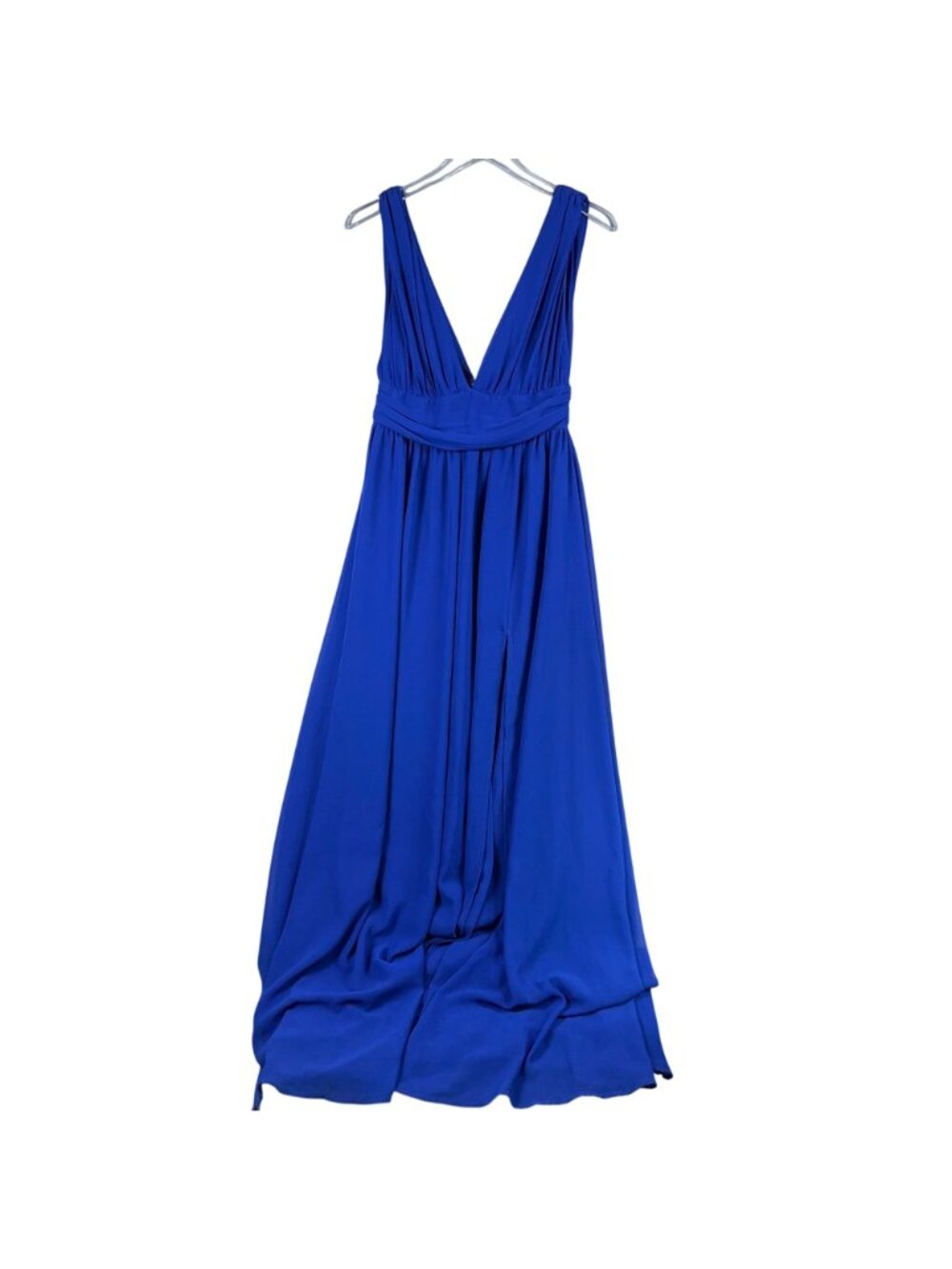 Lulus Maxi Dress Size Medium Heavenly Hues Royal Blue V Neck Fully lined - Picture 10 of 16